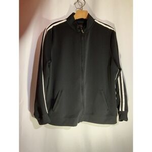 NY&C Sport Womens Jacket Large Blue‎ Full Zip Long Sleeve 2 Pocket Activewear